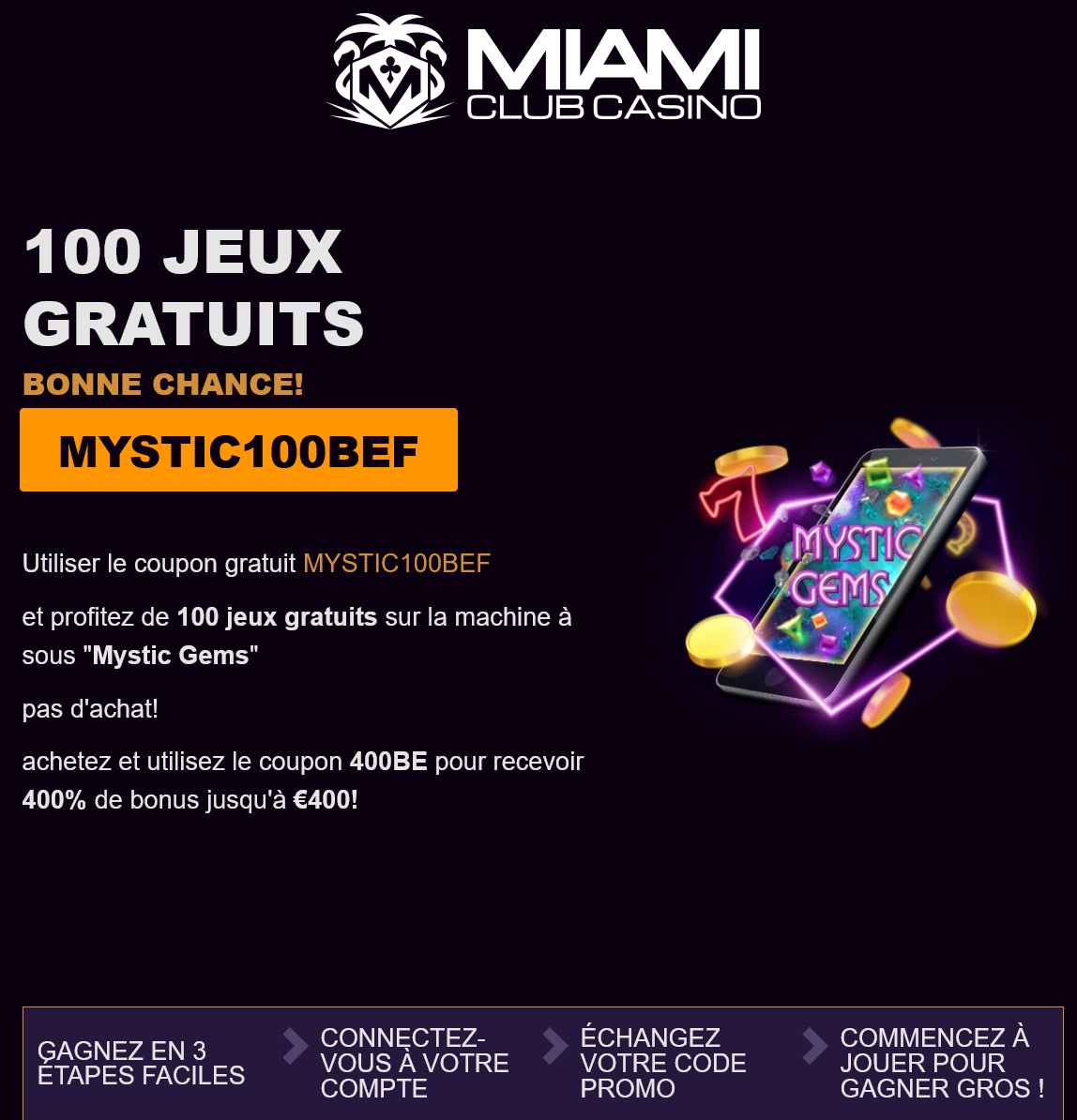Miami Club 100 Free
Spins Miami Club 100 Free Spins